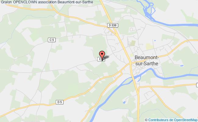 plan association Openclown Beaumont-sur-Sarthe