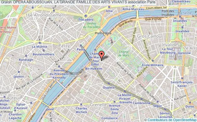 plan association Opera Aboussouan, La Grande Famille Des Arts Vivants Paris