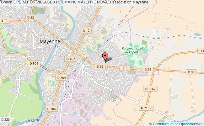 plan association Operation Villages Roumains Mayenne Novaci Mayenne