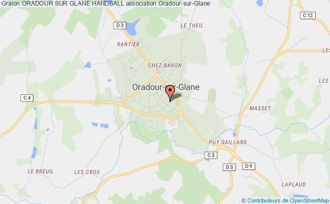 plan association Oradour Sur Glane Handball Oradour-sur-Glane