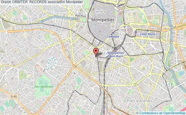 plan association Orbiter  Records Montpellier