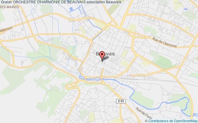 plan association Orchestre D'harmonie De Beauvais Beauvais