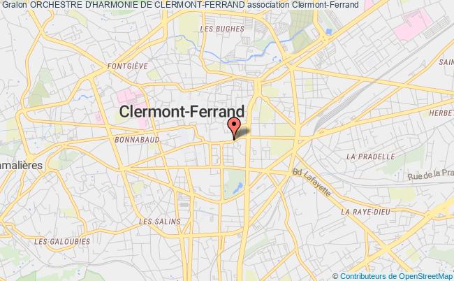 plan association Orchestre D'harmonie De Clermont-ferrand Clermont-Ferrand