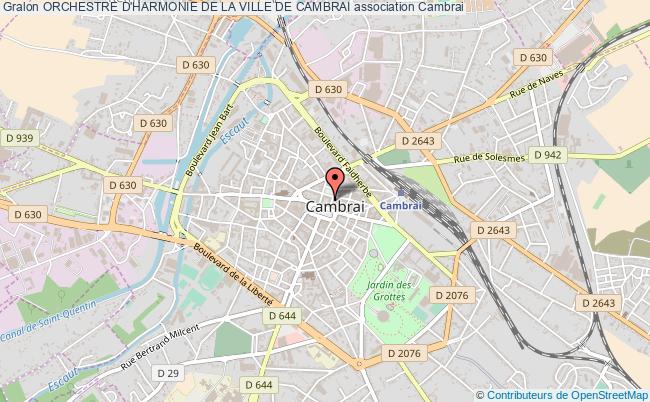 plan association Orchestre D'harmonie De La Ville De Cambrai Cambrai