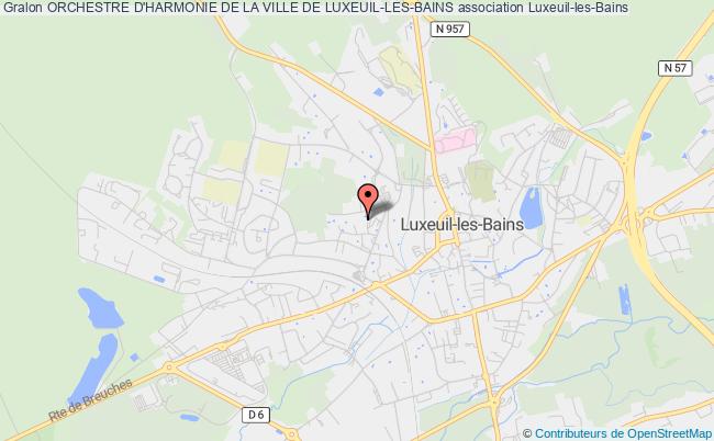 plan association Orchestre D'harmonie De La Ville De Luxeuil-les-bains Luxeuil-les-Bains