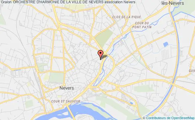 plan association Orchestre D'harmonie De La Ville De Nevers Nevers