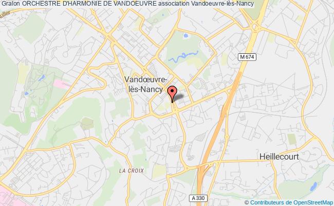 plan association Orchestre D'harmonie De Vandoeuvre Vandoeuvre-lès-Nancy