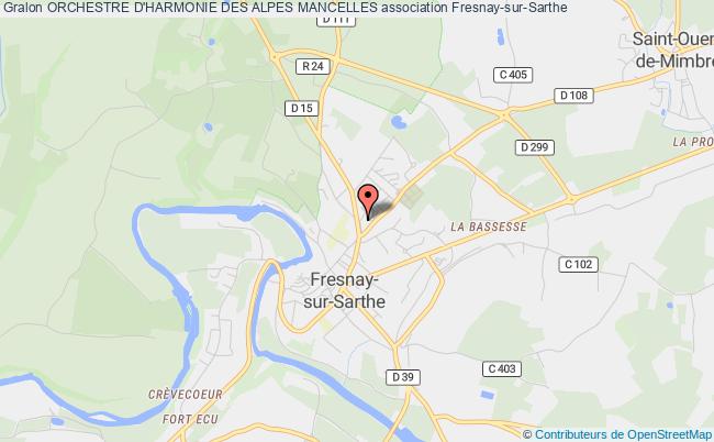 plan association Orchestre D'harmonie Des Alpes Mancelles Fresnay-sur-Sarthe
