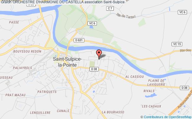 plan association Orchestre D'harmonie Du Castella Saint-Sulpice-la-Pointe