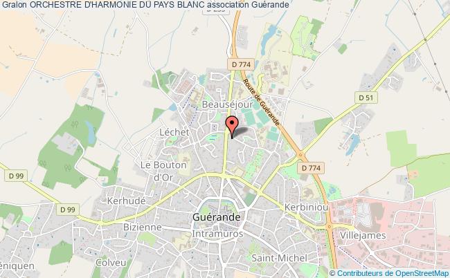 plan association Orchestre D'harmonie Du Pays Blanc Guérande