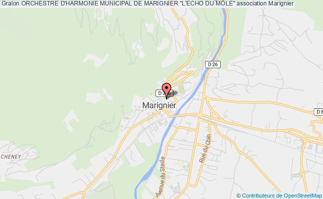 plan association Orchestre D'harmonie Municipal De Marignier "l'echo Du MÔle" Marignier