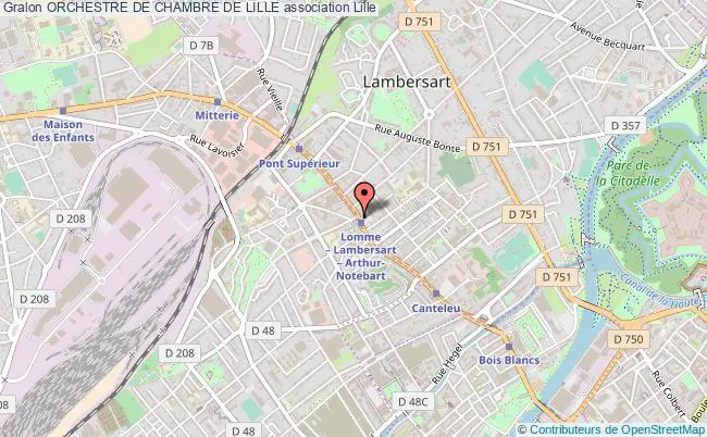 plan association Orchestre De Chambre De Lille Lille