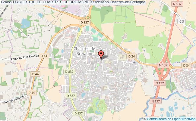 plan association Orchestre De Chartres De Bretagne Chartres-de-Bretagne