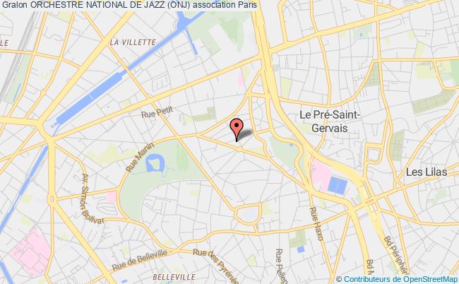 plan association Orchestre National De Jazz (onj) Paris