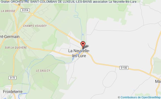 plan association Orchestre Saint-colomban De Luxeuil-les-bains La Neuvelle-lès-Lure