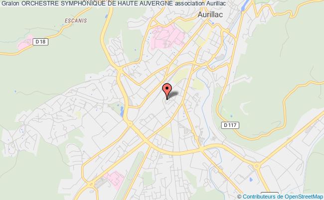 plan association Orchestre Symphonique De Haute Auvergne Aurillac