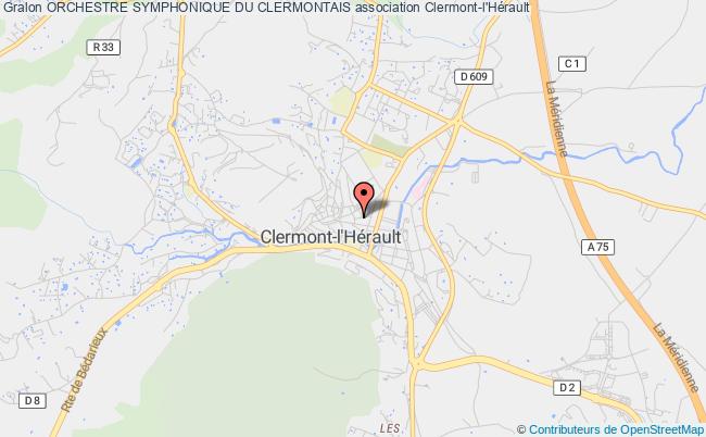 plan association Orchestre Symphonique Du Clermontais Clermont-l'Hérault
