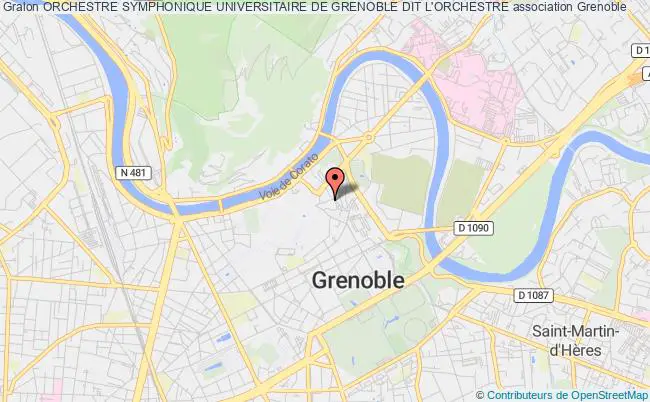 plan association Orchestre Symphonique Universitaire De Grenoble Dit L'orchestre Grenoble
