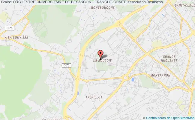 plan association Orchestre Universitaire De Besancon - Franche-comte Besançon