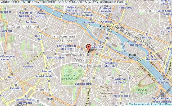 plan association Orchestre Universitaire Paris Descartes (oupd) Paris