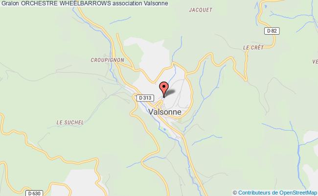 plan association Orchestre Wheelbarrows Valsonne
