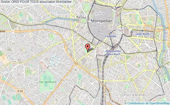 plan association Ordi Pour Tous Montpellier