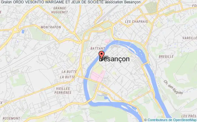 plan association Ordo Vesontio Wargame Et Jeux De SociÉtÉ Besançon