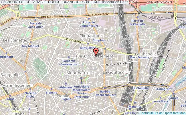 plan association Ordre De La Table Ronde- Branche Parisienne Paris
