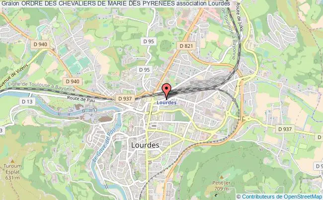 plan association Ordre Des Chevaliers De Marie Des Pyrenees Lourdes cedex