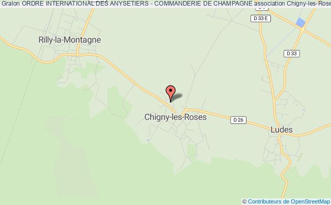 plan association Ordre International Des Anysetiers - Commanderie De Champagne CHIGNY-LES-ROSES