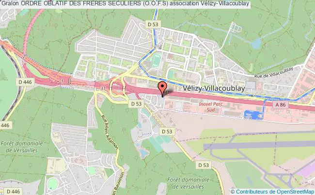 plan association Ordre Oblatif Des Freres Seculiers (o.o.f.s) Vélizy-Villacoublay