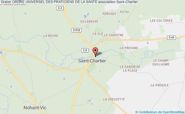 plan association Ordre Universel Des Praticiens De La Sante Saint-Chartier