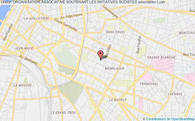 plan association Organisation Associative Soutenant Les Initiatives Sudistes Lyon