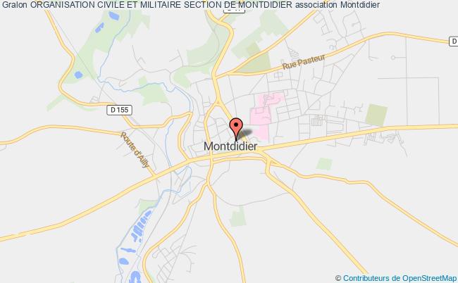 plan association Organisation Civile Et Militaire Section De Montdidier Montdidier