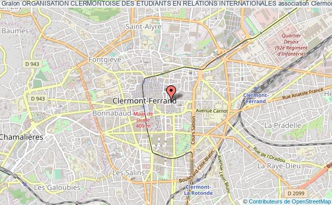 plan association Organisation Clermontoise Des Etudiants En Relations Internationales Clermont-Ferrand