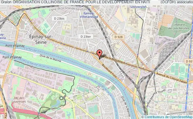 plan association Organisation Collinoise De France Pour Le Developpement En HaÏti          (ocfdh) Épinay-sur-Seine