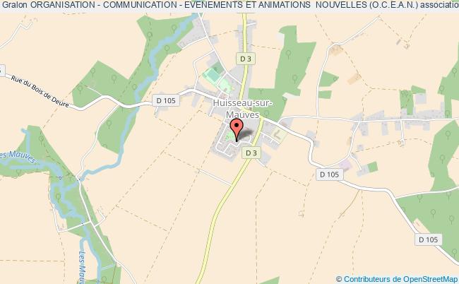 plan association Organisation - Communication - Evenements Et Animations  Nouvelles (o.c.e.a.n.) Huisseau-sur-Mauves