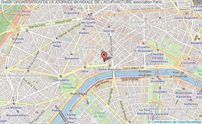 plan association Organisation De La Journee Mondiale De L'acupuncture Paris 16e