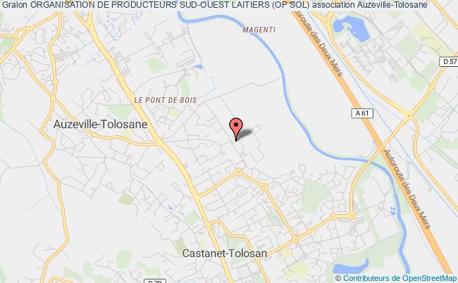 plan association Organisation De Producteurs Sud-ouest Laitiers (op Sol) Auzeville-Tolosane