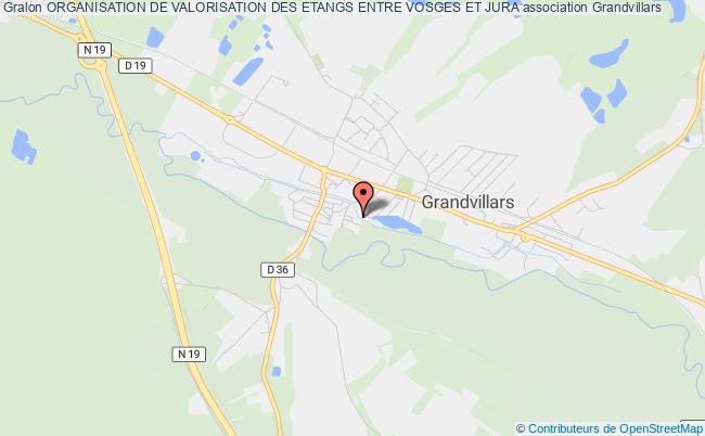 plan association Organisation De Valorisation Des Etangs Entre Vosges Et Jura Grandvillars