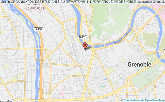 plan association Organisation Des Etudiants Du Departement Informatique De Grenoble Grenoble