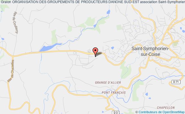 plan association Organisation Des Groupements De Producteurs Danone Sud-est Saint-Symphorien-sur-Coise