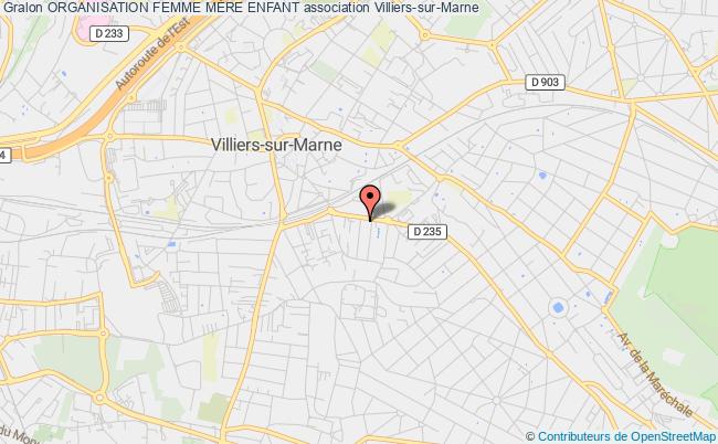 plan association Organisation Femme MÈre Enfant Villiers-sur-Marne