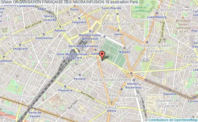 plan association Organisation FranÇaise Des Nacra Infusion 18 Paris