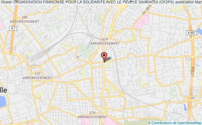 plan association Organisation Francaise Pour La Solidarite Avec Le Peuple Sahraoui (of2ps) Marseille