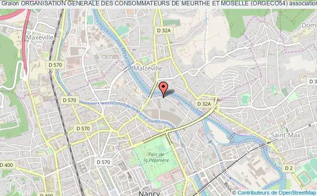 plan association Organisation Generale Des Consommateurs De Meurthe Et Moselle (orgeco54) Nancy