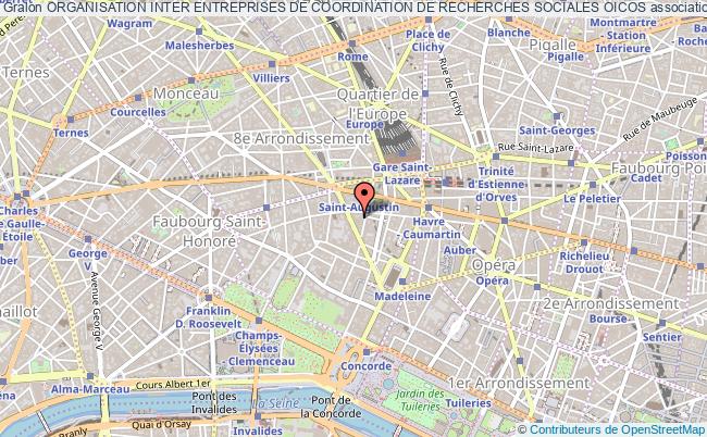 plan association Organisation Inter Entreprises De Coordination De Recherches Sociales Oicos Paris