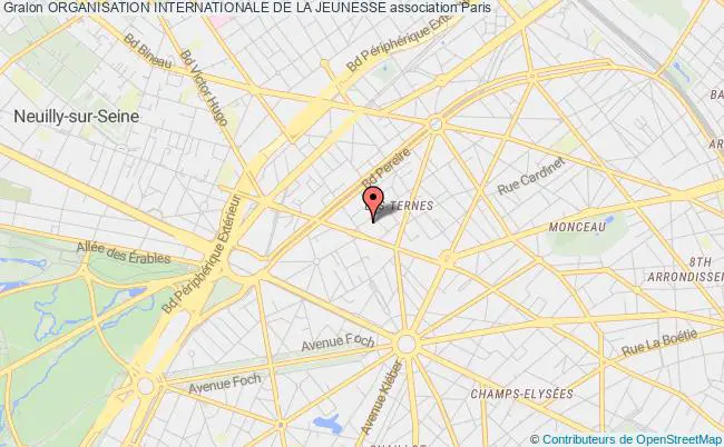 plan association Organisation Internationale De La Jeunesse PARIS