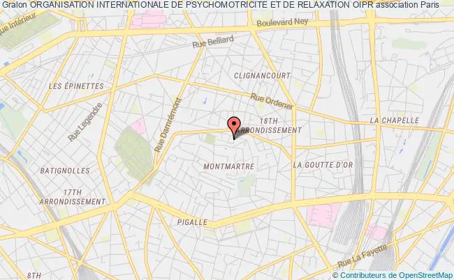 plan association Organisation Internationale De Psychomotricite Et De Relaxation Oipr Paris