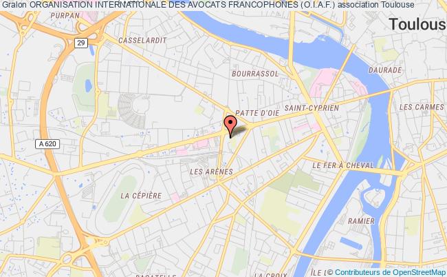 plan association Organisation Internationale Des Avocats Francophones (o.i.a.f.) Toulouse